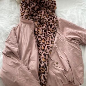 Pink bomber jacket REVERSIBLE